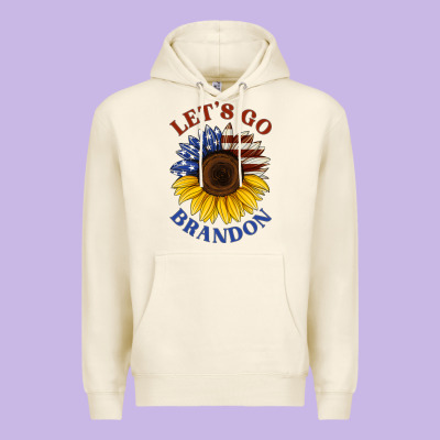 American Flag Sunflower Premium Hoodie Designed By Jasminsmagicworld