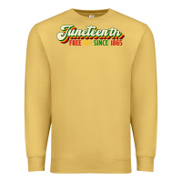 Antique Gold juneteenth free ish since 1865 Premium Sweatshirt - HRA Design Shop