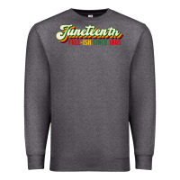 Charcoal Heather juneteenth free ish since 1865 Premium Sweatshirt - HRA Design Shop