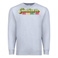 Heather Grey juneteenth free ish since 1865 Premium Sweatshirt - HRA Design Shop