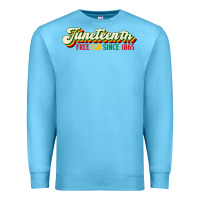 Ocean Blue juneteenth free ish since 1865 Premium Sweatshirt - HRA Design Shop