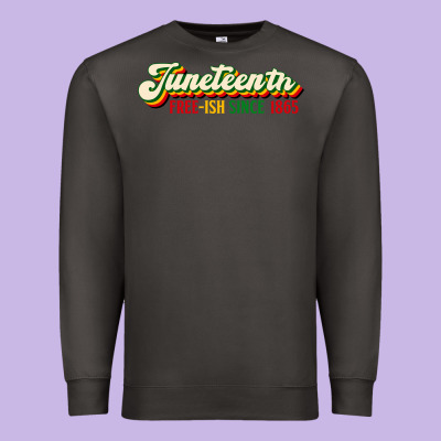 Juneteenth Free Ish Since 1865 Premium Sweatshirt Designed By Hra Design Shop