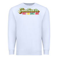 White juneteenth free ish since 1865 Premium Sweatshirt - HRA Design Shop