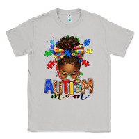 Moon Dust autism mom afro messy bun Classic Tee - texasbilliewilder