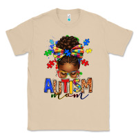 Mushroom autism mom afro messy bun Classic Tee - texasbilliewilder