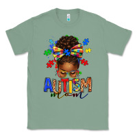 Sage autism mom afro messy bun Classic Tee - texasbilliewilder