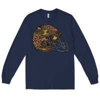 Navy American football helmet Long Sleeve Tee - BarkalooDesign