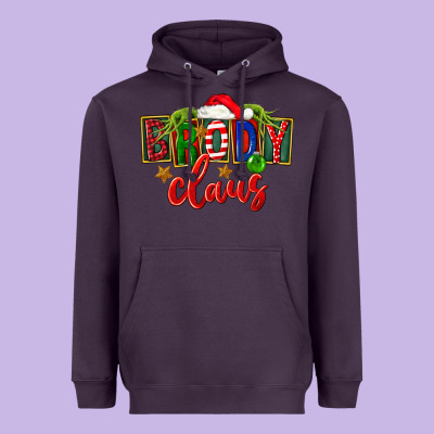 Christmas Brody Claus Heavyweight Hoodie Designed By Fadigitalartstudio