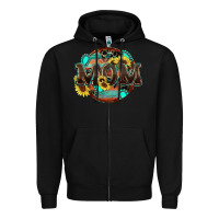 Black western mom Zipper Hoodie - Zillion Design Studio