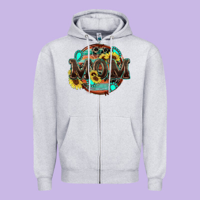 Zipper Hoodie western mom