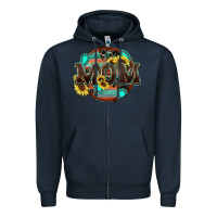 Navy western mom Zipper Hoodie - Zillion Design Studio