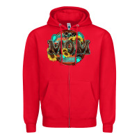 Red western mom Zipper Hoodie - Zillion Design Studio