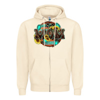 Sandshell western mom Zipper Hoodie - Zillion Design Studio