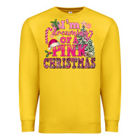 Lemon I Am Dreaming Of A Pink Christmas Premium Sweatshirt - FaDigitalArtStudio