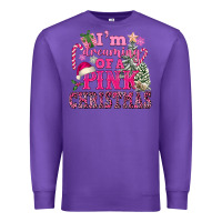 Purple I Am Dreaming Of A Pink Christmas Premium Sweatshirt - FaDigitalArtStudio