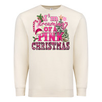 Sandshell I Am Dreaming Of A Pink Christmas Premium Sweatshirt - FaDigitalArtStudio