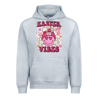 Heather Grey Easter vibes Urban Hoodie - MaliasSmallBusiness