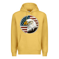 Antique Gold American Bald Eagle Premium Hoodie - Jasminsmagicworld
