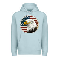 Blue Mist American Bald Eagle Premium Hoodie - Jasminsmagicworld