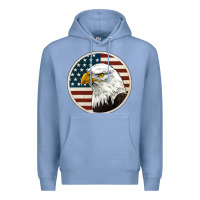 Colony Blue American Bald Eagle Premium Hoodie - Jasminsmagicworld