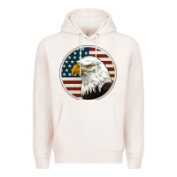 Pale Pink American Bald Eagle Premium Hoodie - Jasminsmagicworld