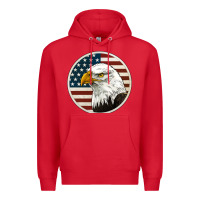 Red American Bald Eagle Premium Hoodie - Jasminsmagicworld