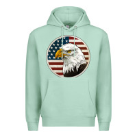 Seafoam American Bald Eagle Premium Hoodie - Jasminsmagicworld