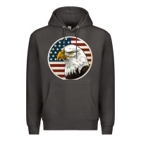 Smoke American Bald Eagle Premium Hoodie - Jasminsmagicworld