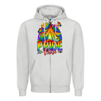 Dove Grey pride tribe lgbtq Zipper Hoodie - texasbilliewilder