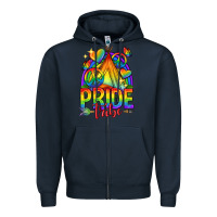 Navy pride tribe lgbtq Zipper Hoodie - texasbilliewilder