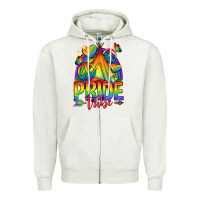 Oatmeal Heather pride tribe lgbtq Zipper Hoodie - texasbilliewilder