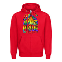 Red pride tribe lgbtq Zipper Hoodie - texasbilliewilder