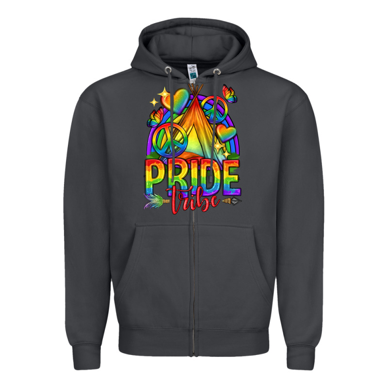 Pride Tribe Lgbtq Zipper Hoodie by texasbilliewilder | Teevron