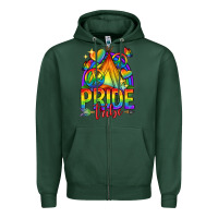 Sports Green pride tribe lgbtq Zipper Hoodie - texasbilliewilder