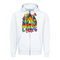 White pride tribe lgbtq Zipper Hoodie - texasbilliewilder