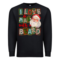 Black I Love A Man With A Beard Premium Sweatshirt - FaDigitalArtStudio