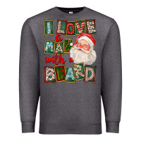Charcoal Heather I Love A Man With A Beard Premium Sweatshirt - FaDigitalArtStudio