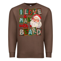 Chestnut I Love A Man With A Beard Premium Sweatshirt - FaDigitalArtStudio