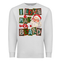 Dove Grey I Love A Man With A Beard Premium Sweatshirt - FaDigitalArtStudio