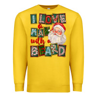 Lemon I Love A Man With A Beard Premium Sweatshirt - FaDigitalArtStudio