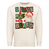 Sandshell I Love A Man With A Beard Premium Sweatshirt - FaDigitalArtStudio