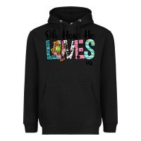 Black Oh how he loves us Heavyweight Hoodie - Neo Western