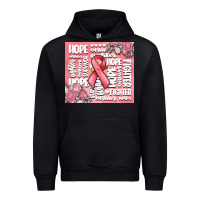 Black cancer words Urban Hoodie - MaliasSmallBusiness