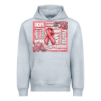 Heather Grey cancer words Urban Hoodie - MaliasSmallBusiness