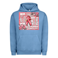 Pigment Pebble Blue cancer words Urban Hoodie - MaliasSmallBusiness
