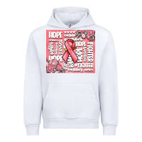 White cancer words Urban Hoodie - MaliasSmallBusiness