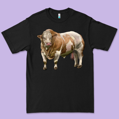 Simmental Bull Premium Tee Designed By Lillyallendesigns