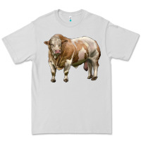 Dove Grey simmental bull Premium Tee - LillyAllenDesigns