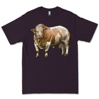 Plum simmental bull Premium Tee - LillyAllenDesigns