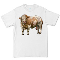 White simmental bull Premium Tee - LillyAllenDesigns